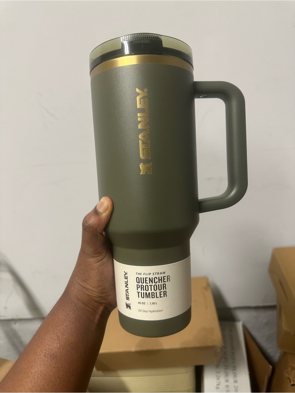Stanley Cypress Olive Green 40oz Quencher